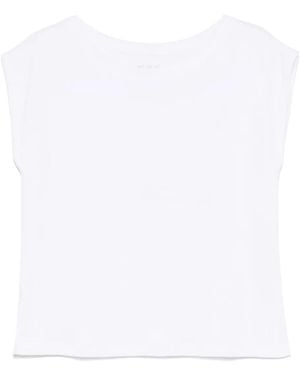Juvia Cotton-Blend T-Shirt - White