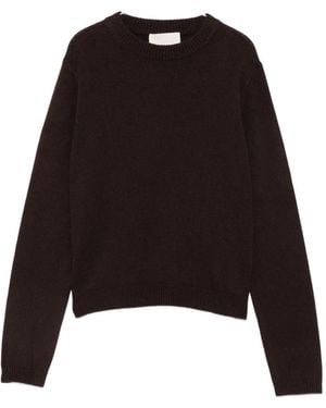 iBlues Ribbed-Trim Crew-Neck Sweater - Black