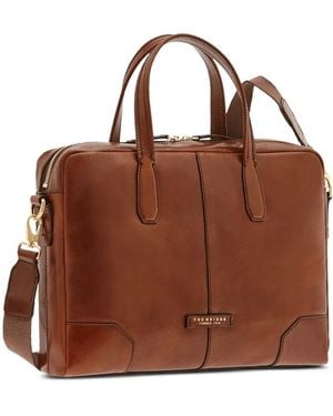 The Bridge Leather Briefcase - Brown
