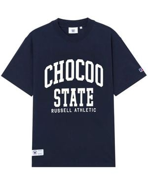 Chocoolate Logo-Print T-Shirt - Blue