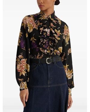 Ralph Lauren Floral-Print Shirt - Black