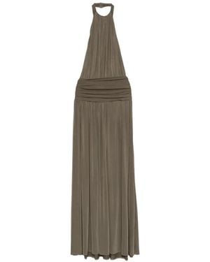 Arcina Ori Santina Halterneck Maxi Dress - White