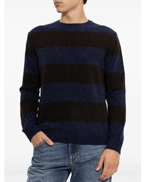 Etro Jersey A Ratas Con Motivo De Cachemira - Azul
