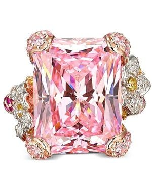 Anabela Chan 18Kt Rose Cinderella Sapphire Cocktail Ring - Pink