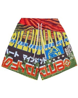 BBCICECREAM Compass Graphic-Print Shorts - Red
