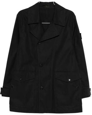 Stone Island Buttoned Pocket Jacket - Black
