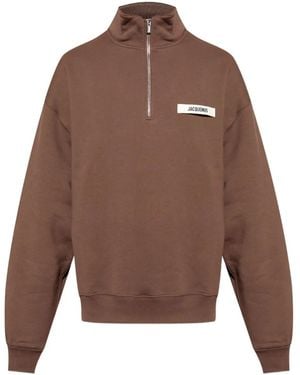 Jacquemus Sudadera algodón la croisière - Marrón