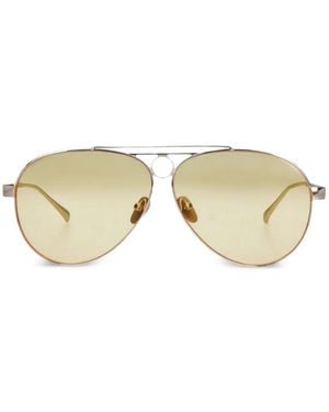 FACE HIDE Federico Hurth Occhiali Da Sole Stile Pilota - Metallizzato