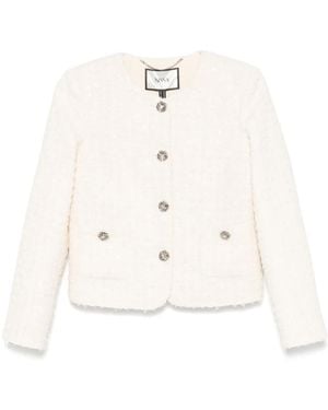 Nissa Bouclé Jacket - White