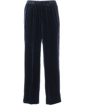 Aspesi Velvet Cropped Pants - Black