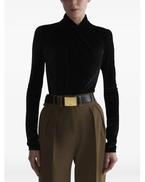 Mugler Body Mit Schwarzem Schal