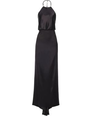 Il Volo Jewel Halterneck Train Dress - Black