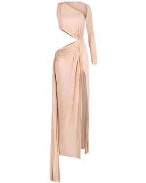 Elisabetta Franchi Jersey Maxi Dress - White