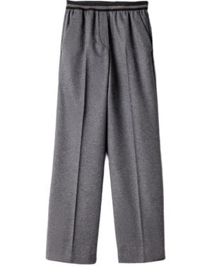 Miu Miu Velour Joggers - Grey
