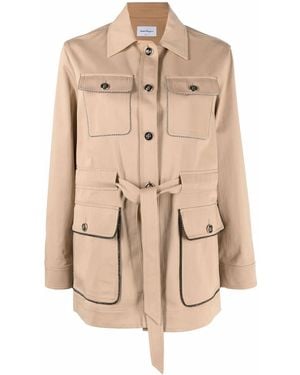 Ferragamo Light Jackets - Natural