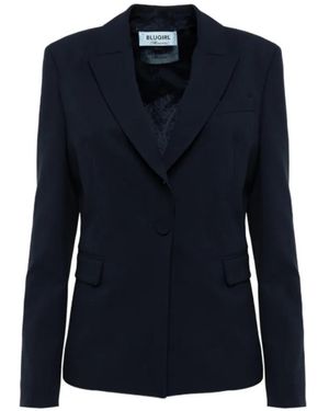 Blugirl Blumarine Peak-Lapel Single-Breasted Blazer - Blue