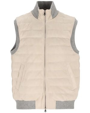 Brunello Cucinelli Quilted Gilet - Natural