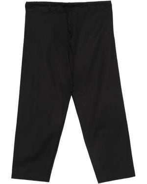 Moschino Drawstring-Waist Trousers - Black