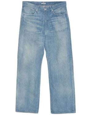AURALEE Faded Selvedge Jeans - Blue
