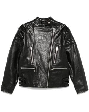 Twinset Leather Biker Jacket - Black