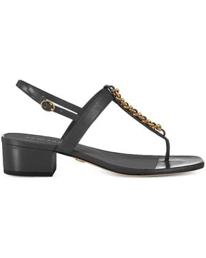 Veronica Beard 38Mm Andie Chain-Embellished Sandals - Black