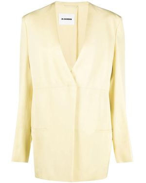 Jil Sander Blazer con abertura en la espalda - Amarillo