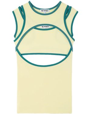 Sunnei Stretch Tank Top - Blue