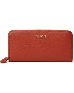 Twinset Zip Wallet - Red