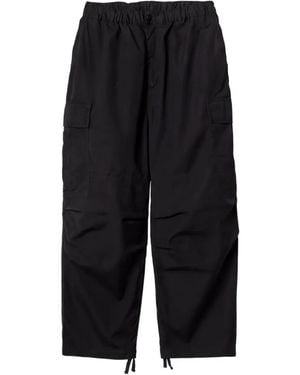 Carhartt Elasticated-Waist Straight Trousers - Black