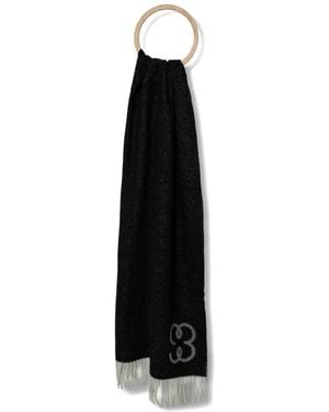 Filippa K Fringe-Hem Scarf - Black
