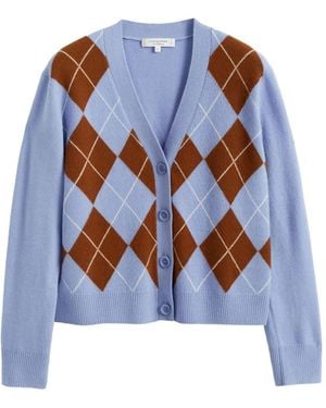 Chinti & Parker Cardigan Mit Argyle-Muster - Blau
