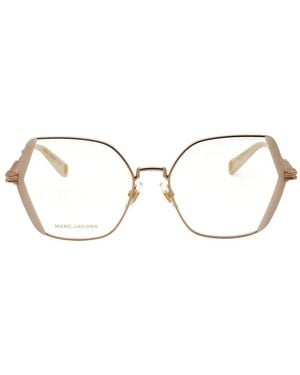 Marc Jacobs Geometric-Frame Glasses - Natural