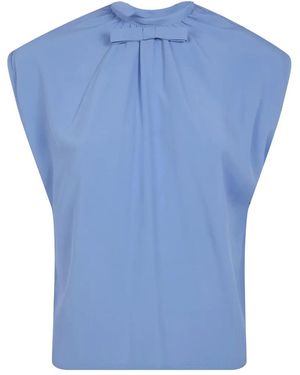 DR. HOPE Haut À Détail De Nœud - Blue