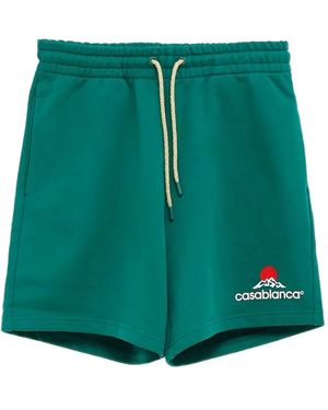 CASABLANCA Short À Logo Imprimé - Vert