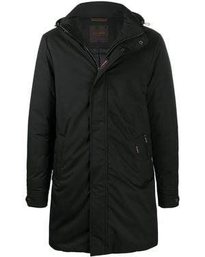 Moorer Hooded Parka Coat - Black