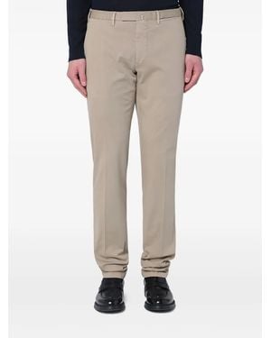 Santaniello Straight-Leg Trousers - Natural