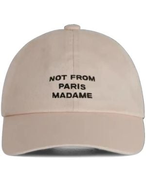 Drole de Monsieur Slogan-Embroidered Baseball Cap - Grey