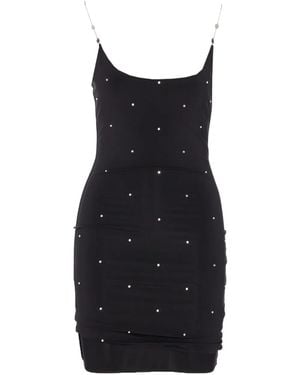 Amiri Crystal Mini Dress - Black