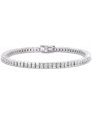 Pragnell 18Kt Princess Cut Diamond Line Bracelet - White