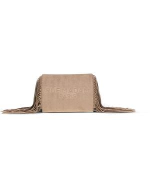 RUE MADAM PARIS Canyon Fringed Suede Shoulder Bag - Natural