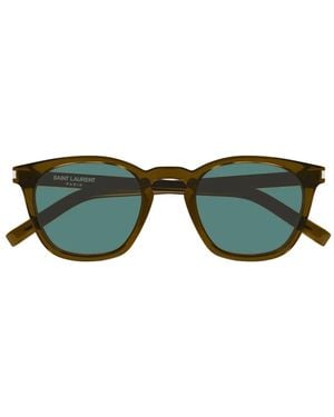 Saint Laurent Square-Frame Sunglasses - Green