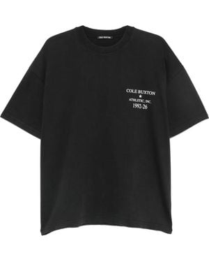 Cole Buxton T-Shirt Con Logo - Nero