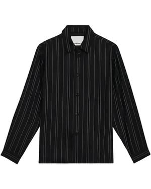 Isabel Marant Irudy Pinstriped Cotton Shirt - Black