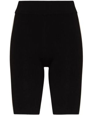 St. Agni Side-Stripe Cycling Shorts - Black