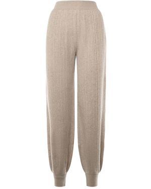 Loro Piana Ribbed Trousers - Natural