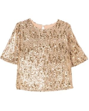 Aniye By Sequin-Embellished Blouse - Natural