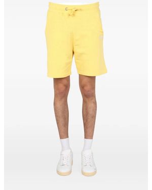 Alpha Industries Logo-Embroidery Shorts - Yellow