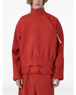 Lacoste Asymmetric-Zip Jacket - Red