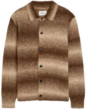 NN07 Alfie Striped Cardigan - Brown