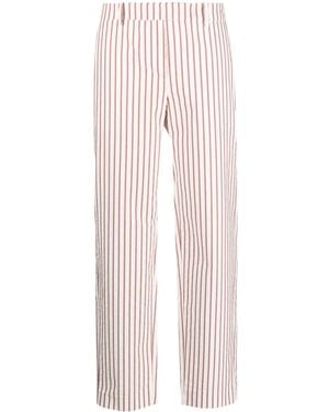 Fabiana Filippi Striped Straight-Leg Trousers - Pink